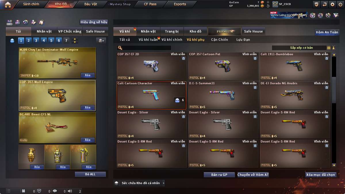 shop acc cf uy tin gia re